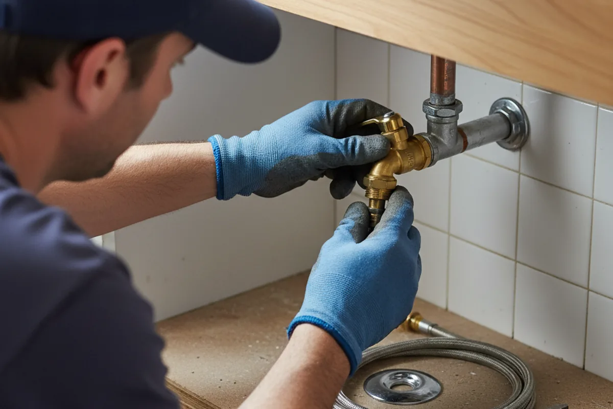 Shutoff valve and fitting work during Repiping in Oregon